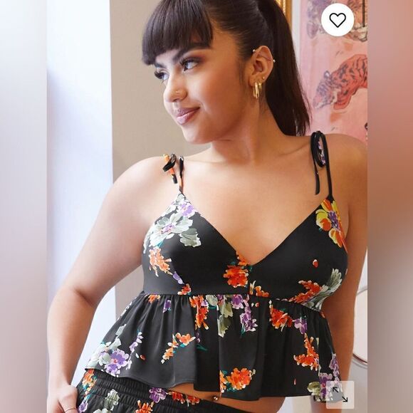 NEW Savage x fenty night blooms satin sleep cami - Picture 1 of 5